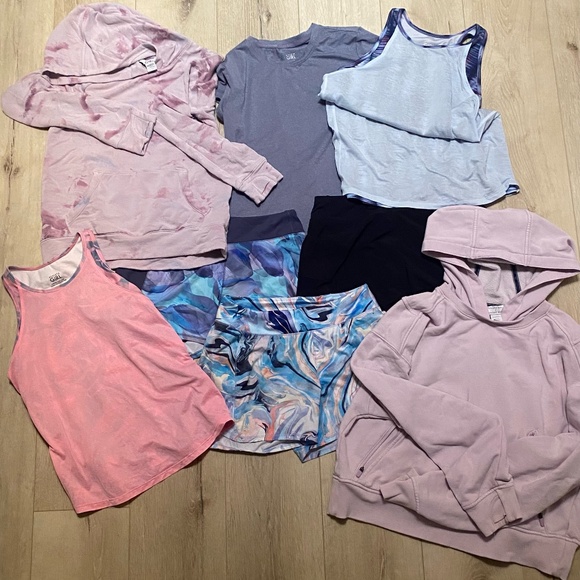 Athleta Girl 10,11,12,13 year old girl athletic wear bundle-8 pieces